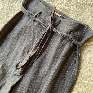 Catherine Malandrino belt-waist paper bag pants